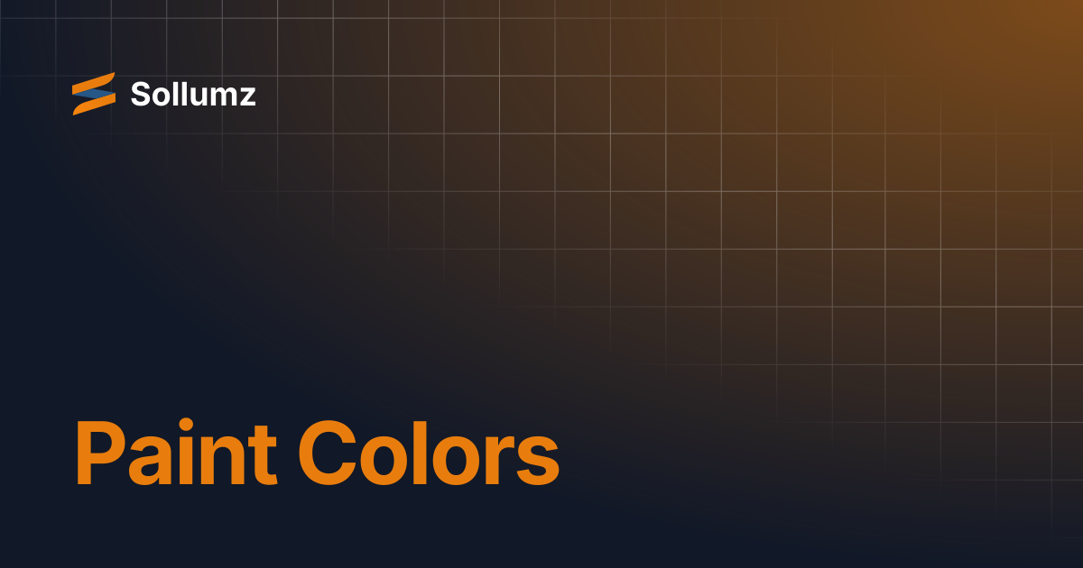 Paint Colors | Sollumz